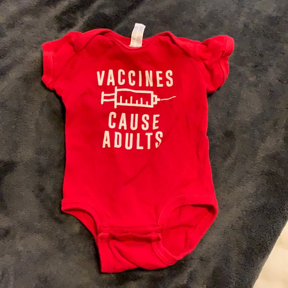 Pro vaccine baby onesie